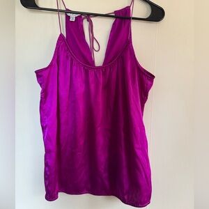 2009 American Eagle Outfitters Fuchsia Satin Tank Top size medium